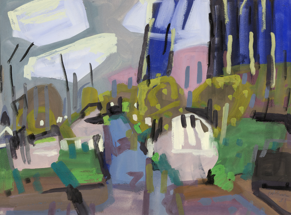 Compositie met huizen