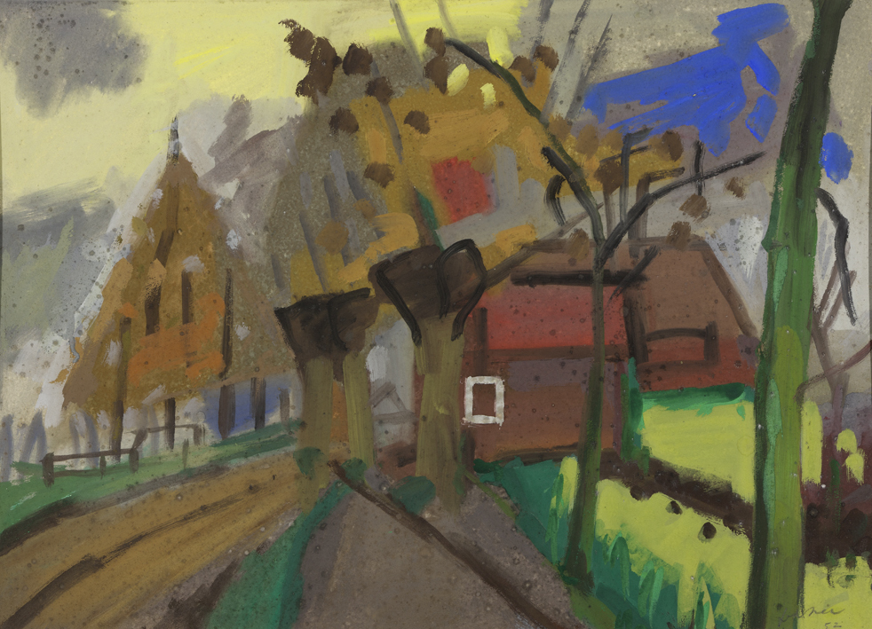 Compositie met huizen