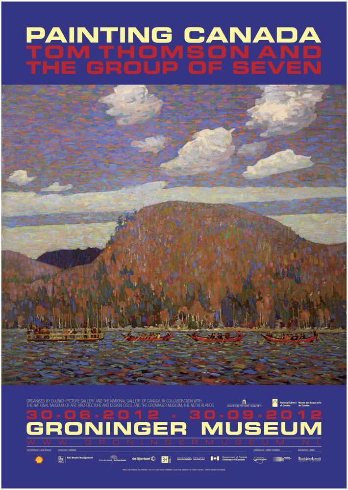 Tentoonstelling in Groninger Museum 2012-06-30 t/m 2012-09-30: Painting Canada: Tom Thomson and the Group of Seven