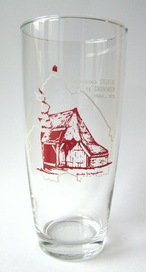 Drinkglas "Vereniging Drenthe te Groningen"