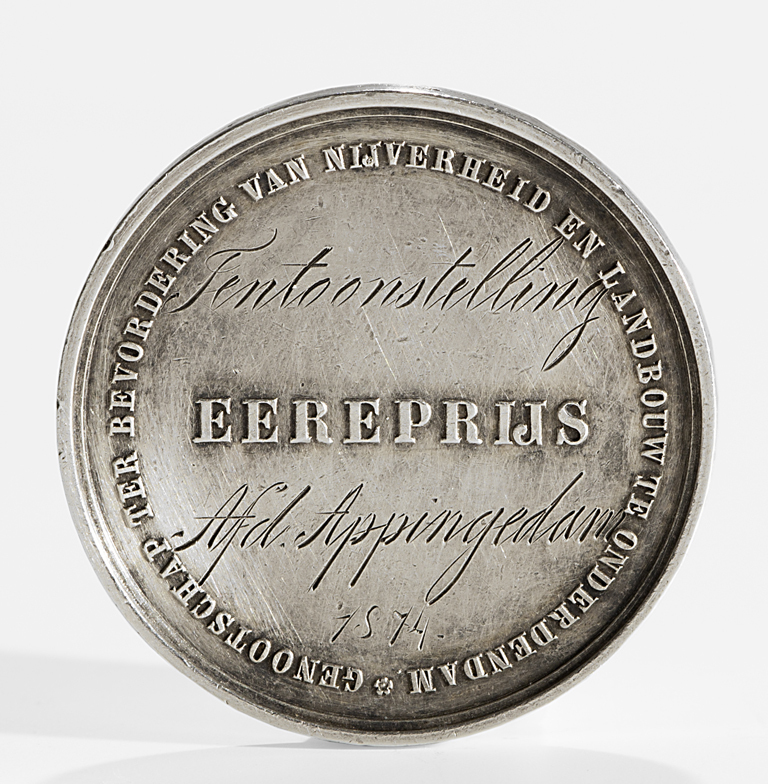 Prijspenning Genootschap ter Bevordering van Nijverheid en Landbouw te Onderdendam, 1837