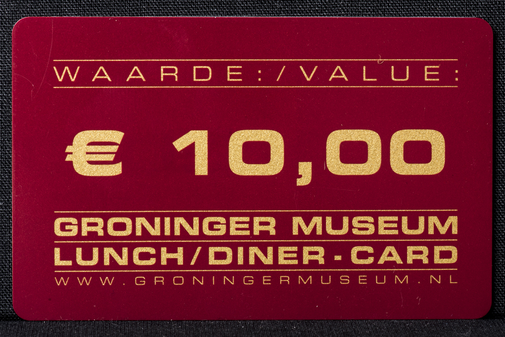 Groninger Museum lunch card