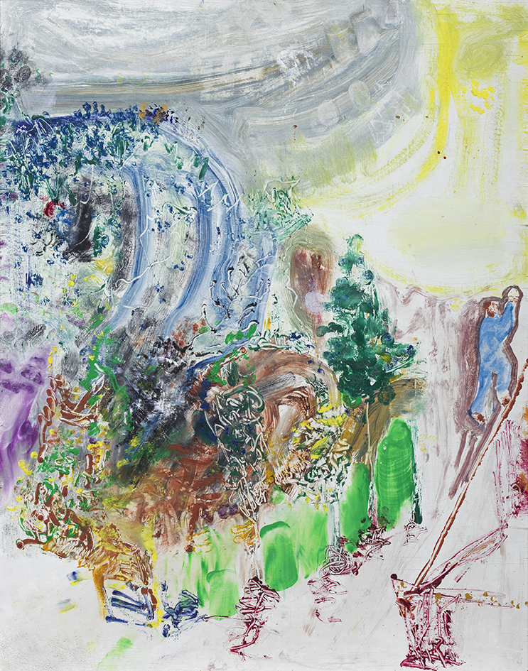 Huisschilder op de ladder