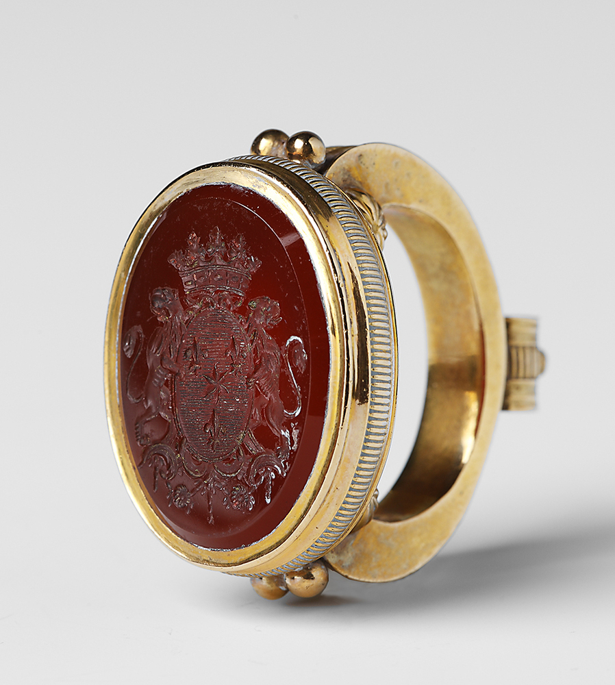 Cachet met wapen van Alberda