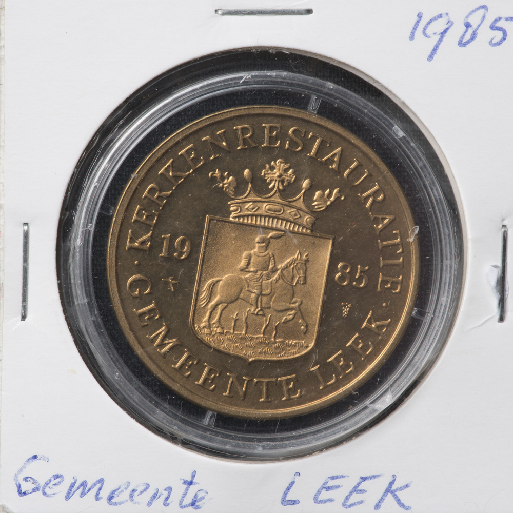 Penning Kerkenrestauratie Gemeente Leek 1985