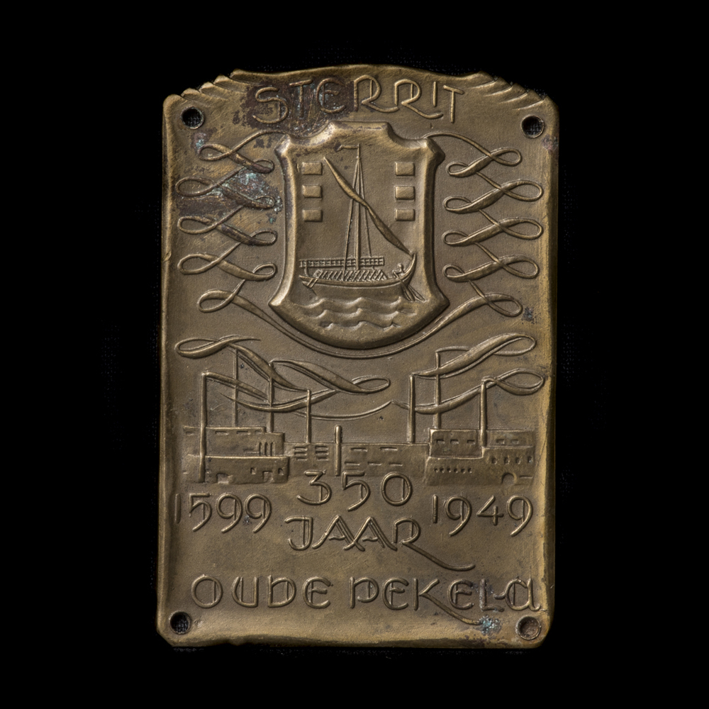 Autoplaatje sterrerit 250 jaar Oude Pekela 1599-1949