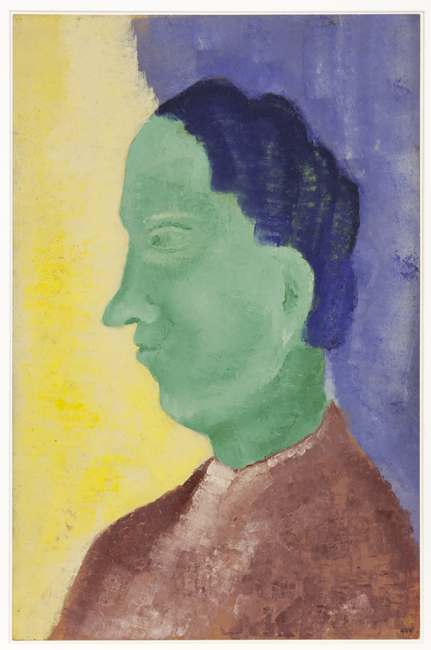 Mannenkop in profiel naar links, 1944 (D-514)