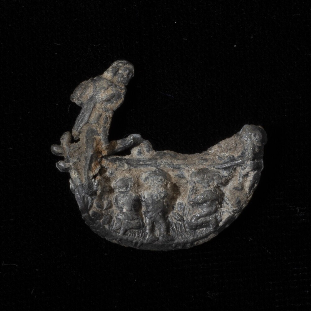 Fragment van een pelgrimsinsigne