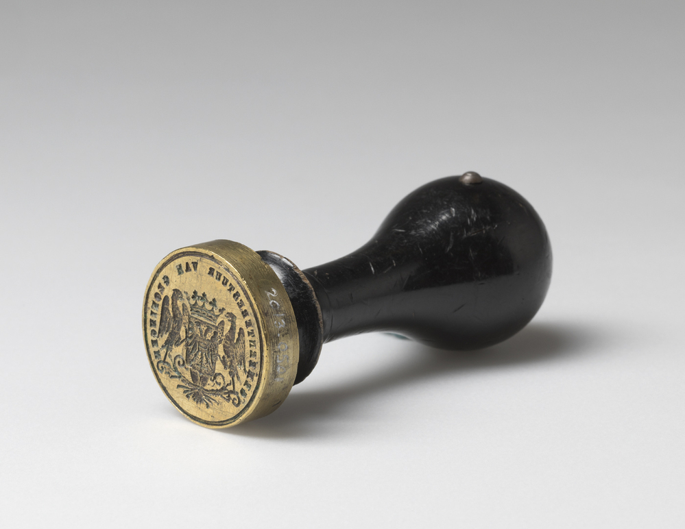 Zegelstempel Gemeentebestuur van Groningen vóór 1892