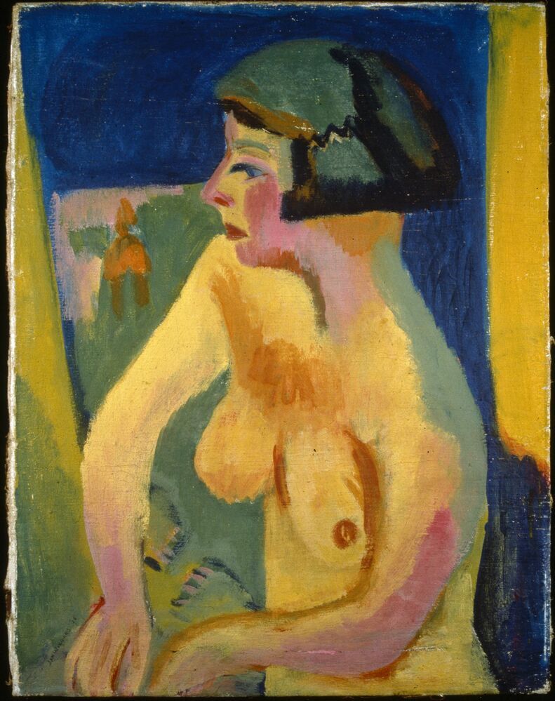 Zittend naakt (Jantje Bolt)