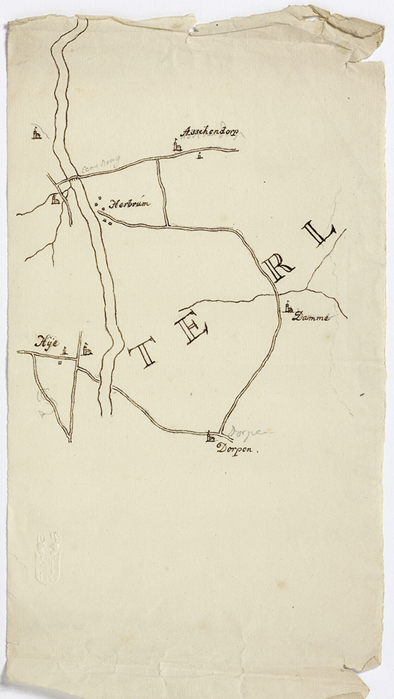 Kaartfragment Assendorp - Dorpen