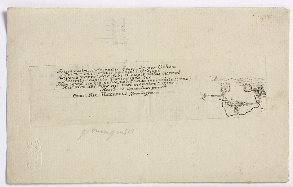 Proefdruk gedicht G. N. Heerkens