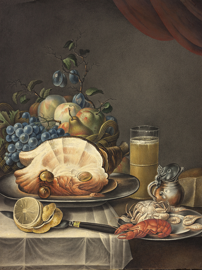 Stilleven met ham