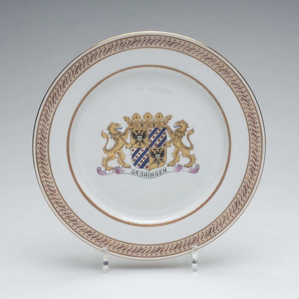 Bord met wapen van de provincie Groningen