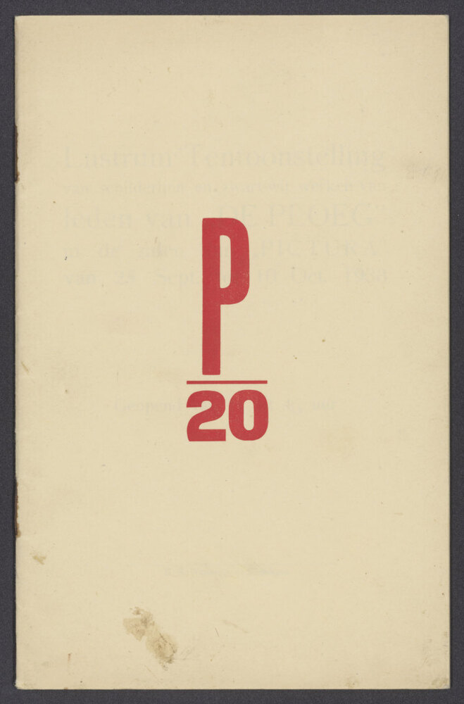 Catalogus Lustrumtentoonstelling De Ploeg in Pictura (G-213)