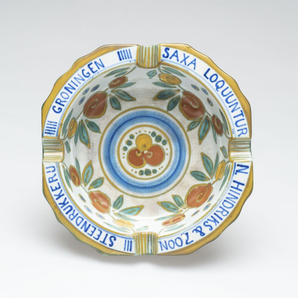 Asbak N. Hindriks Steendrukkerij Groningen