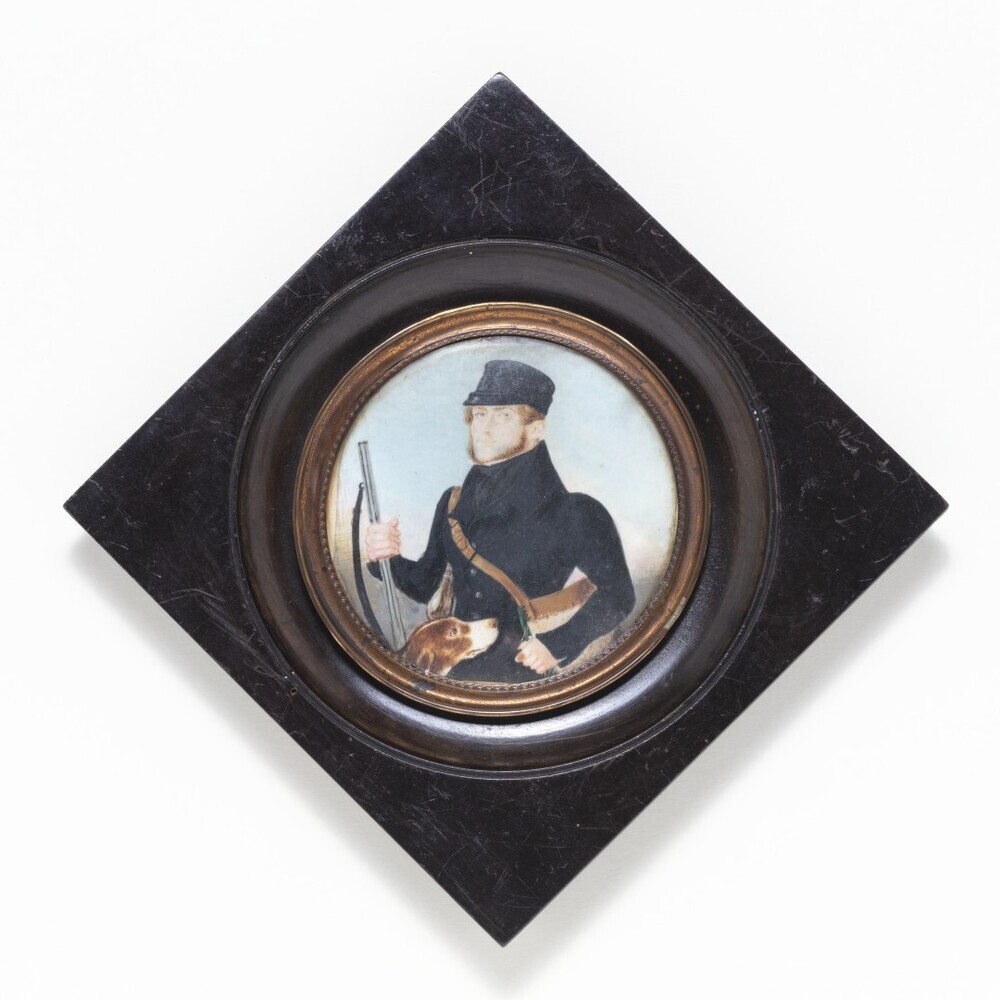 Mr. Maurits Clant Bindervoet met zijn hond Juno