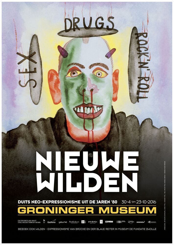 Tentoonstelling in Groninger Museum 30-4 t/m 23-10-2016: Nieuwe Wilden. Neo-Expressionisme uit de jaren '80