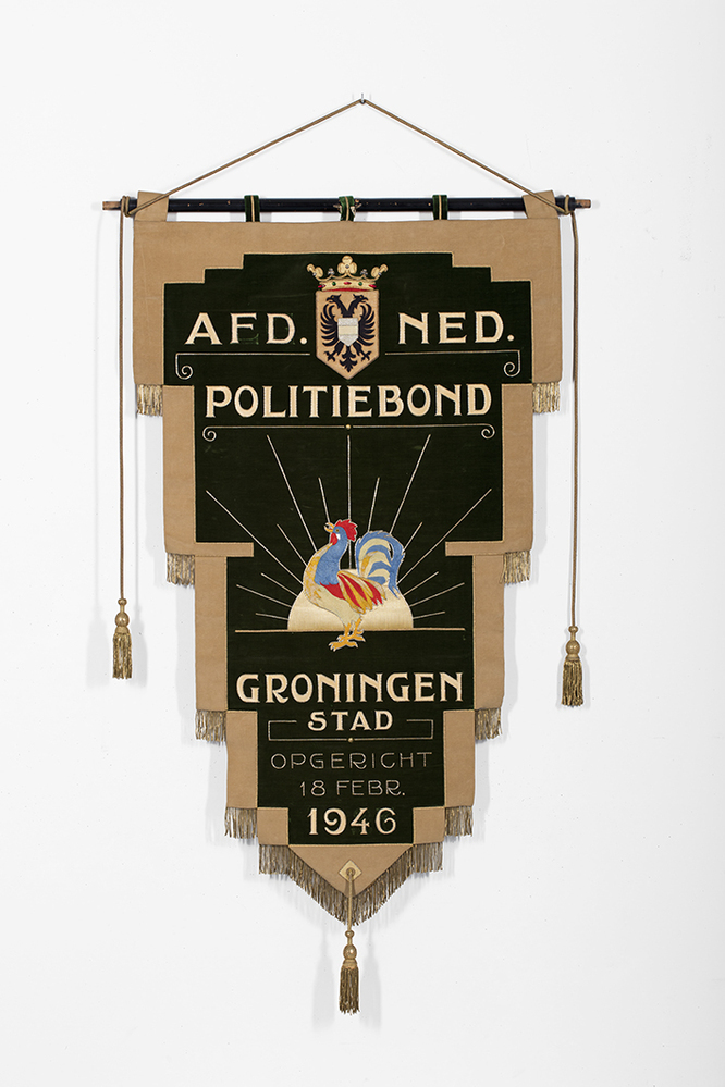Vaandel van de Nederlandse Politiebond, afdeling stad Groningen