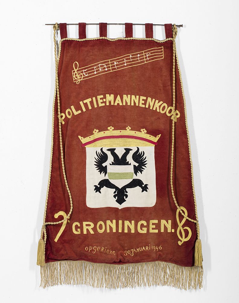 Vaandel Politiemannenkoor Groningen