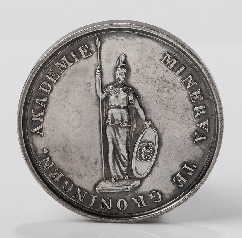 Penning Akademie Minerva te Groningen, uitgereikt aan R.G. Rijkens jr., 1854