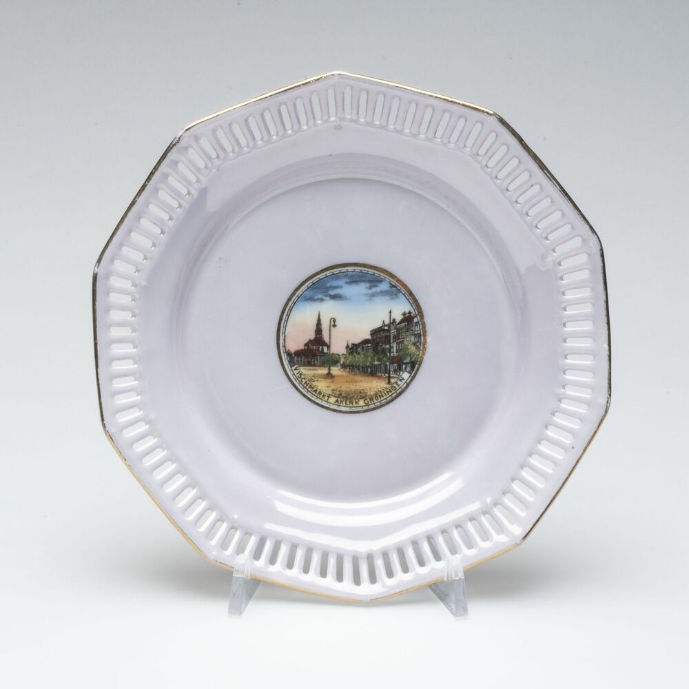 Souvenirbord Groningen Vischmarkt Akerk