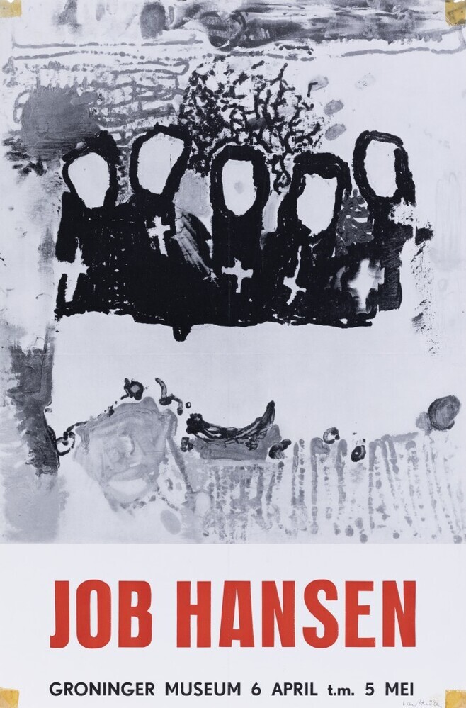 Affiche Groninger Museum: Job Hansen 1963