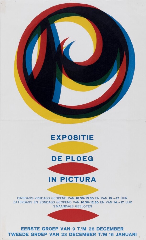 Affiche expositie De Ploeg in Pictura