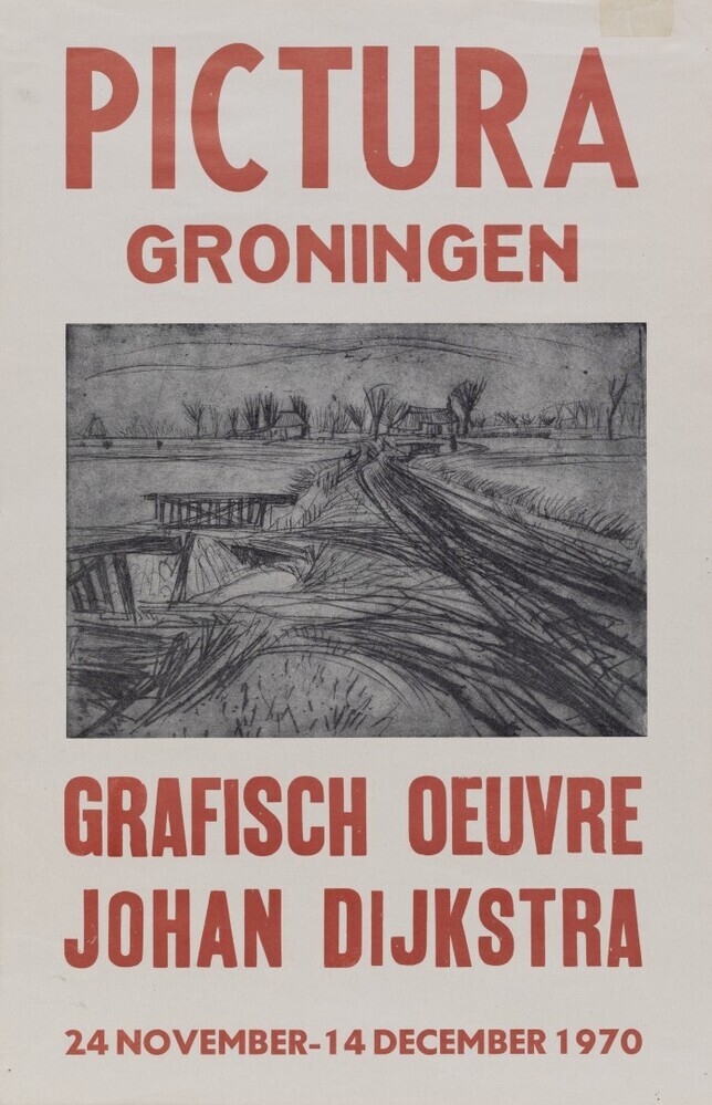 Affiche Grafisch oeuvre Johan Dijkstra, Pictura 1970