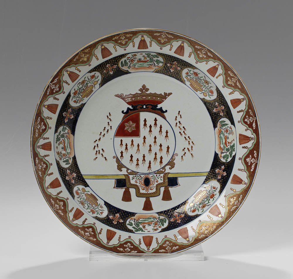 Schotel of wagenwiel met familiewapen Van Bambeeck