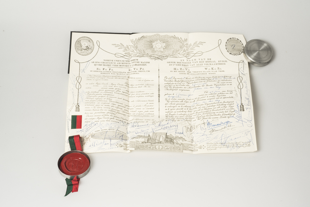 Meesterdiploma Johan van der Ley, Loge l'Union Provinciale, Groningen