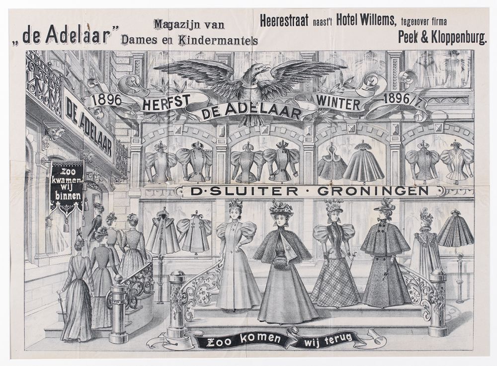 Magazijn van Dames en Kindermantels 'De Adelaar'