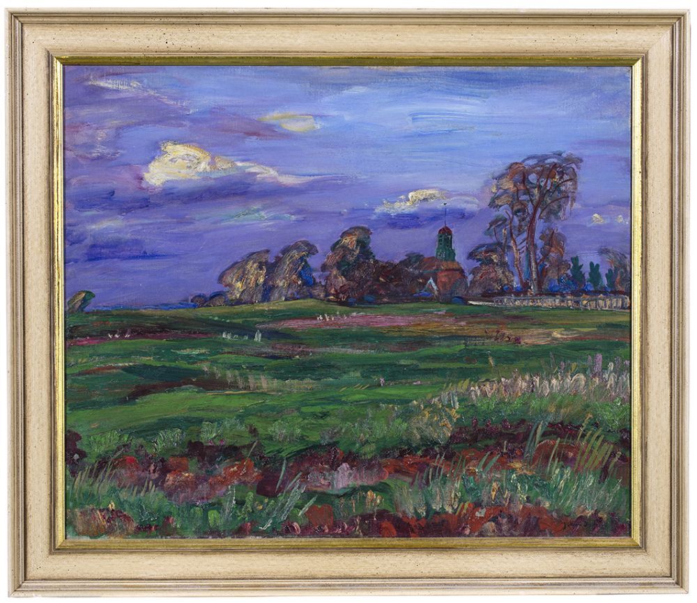 Gezicht op de kerk van Fransum