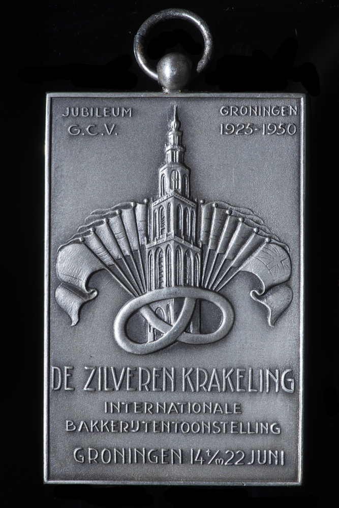 Medaille De Zilveren Krakeling Internationale Bakkerijtentoonstelling Groningen