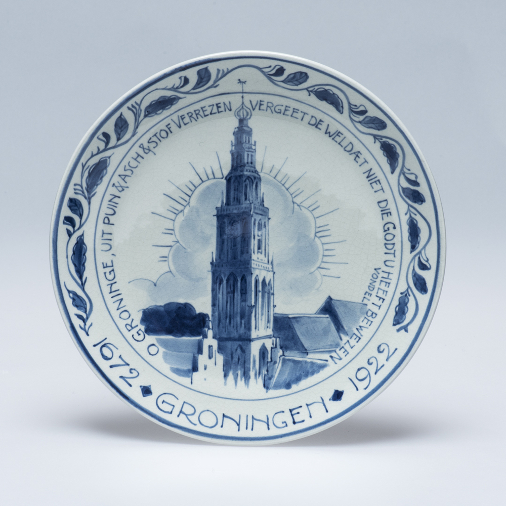 Herdenkingsbord 1672 Groningen 1922