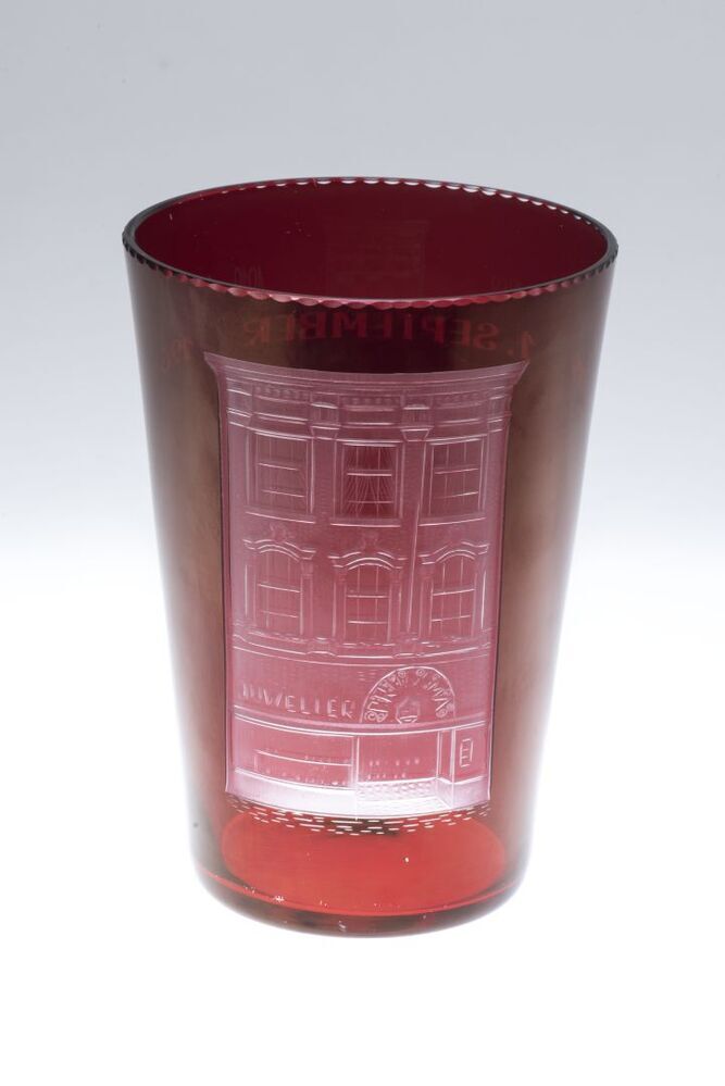 Herinneringsglas Fa. Frans Brugsma, Groningen