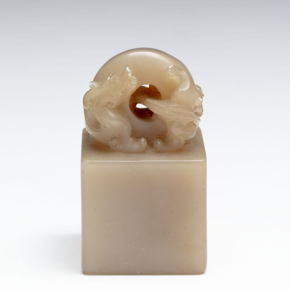 Zegelstempel met qilin