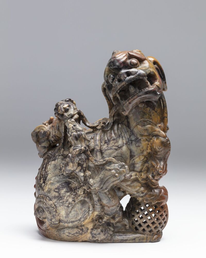 Leeuw met vier welpen