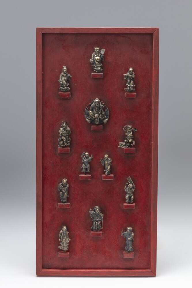 Set figuurtjes in houder