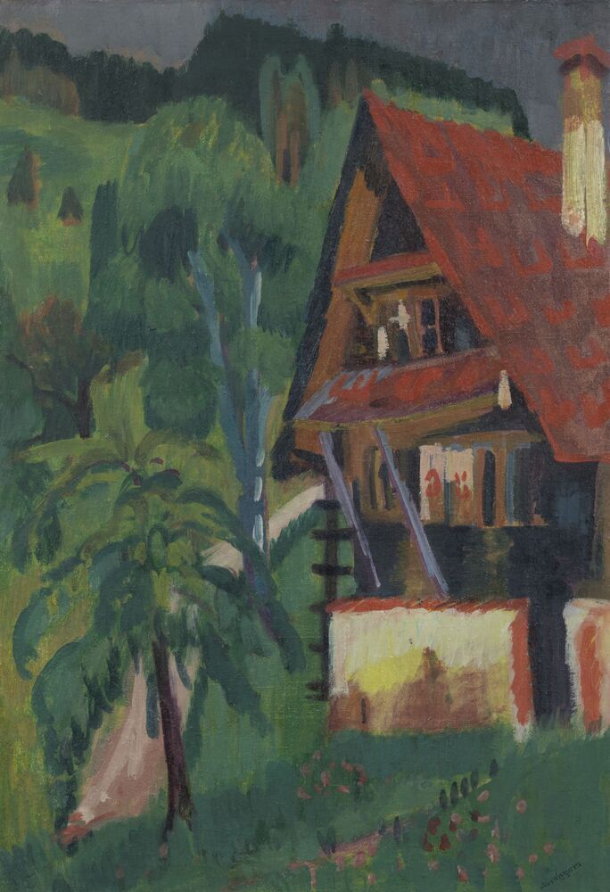 Het huis van schilder Fritz Pauli.