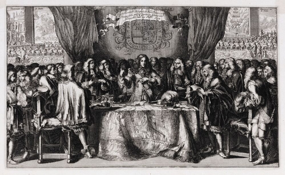 Syn Koninckl. Hoogheit, de Heer Prince van Orangjen, wert Capitein Generael gemaeckt den 25 Febr: 1672 - ca. 1675
