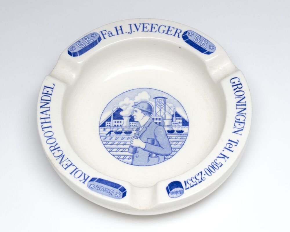 Asbak Kolengroothandel fa. H.J. Veeger Groningen