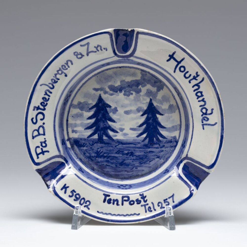 Asbak Fa. B. Steenbergen & Zn, houthandel Ten Post