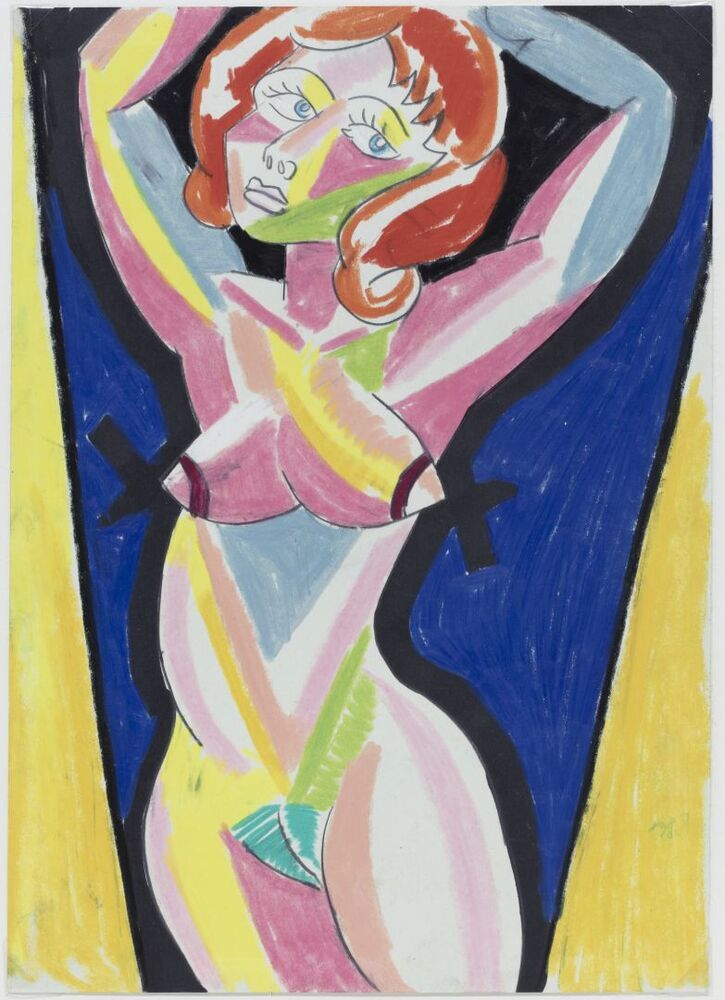 Kubistisch vrouwelijk naakt