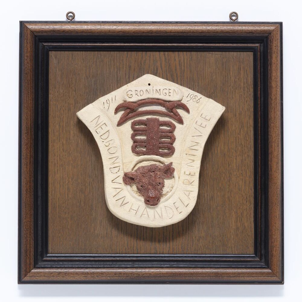 Gedenkbord Afdeling Groningen Nederlandse Bond van Handelaren in Vee