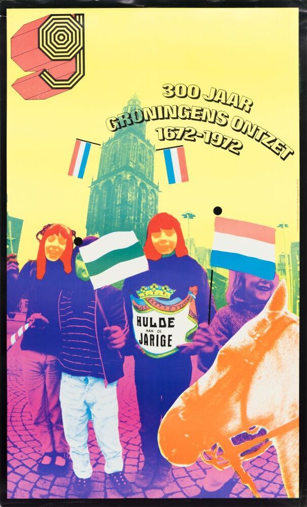 Affiche tentoonstelling Groninger Museum 300 jaar Groningens ontzet 1672 -1972