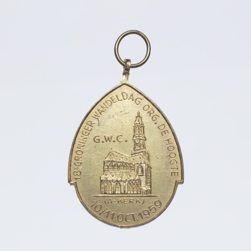 Sportmedaille 18e Wandeldag Org. De Hoogte 10 / 11 oct. 1959