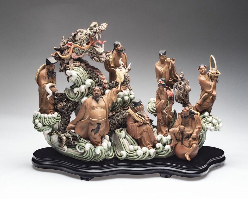 Beeldengroep van de 'acht onsterfelijken'