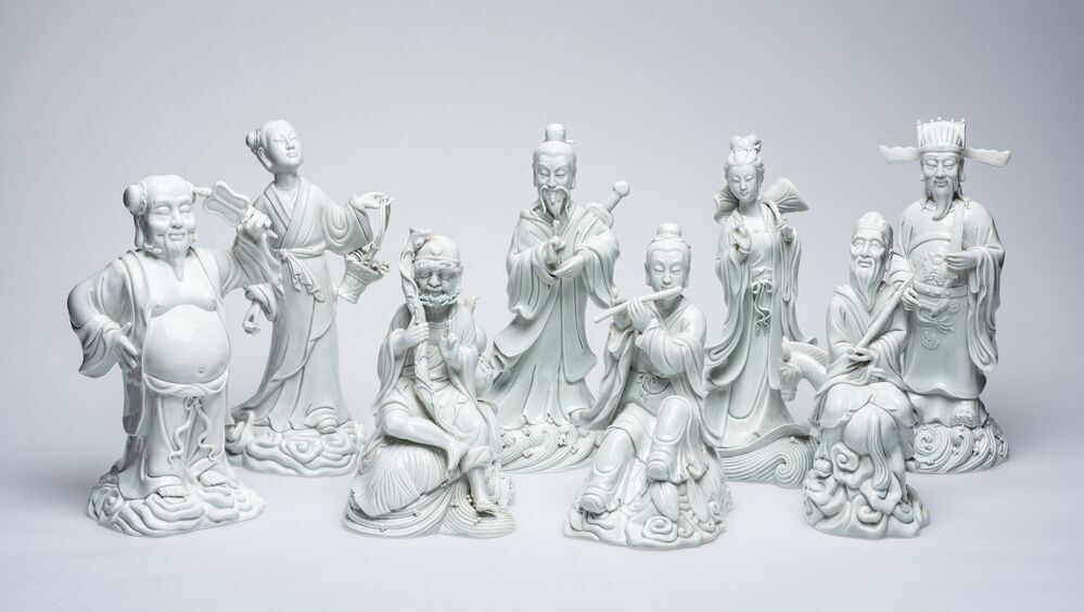 Beeldengroep van acht Onsterfelijken