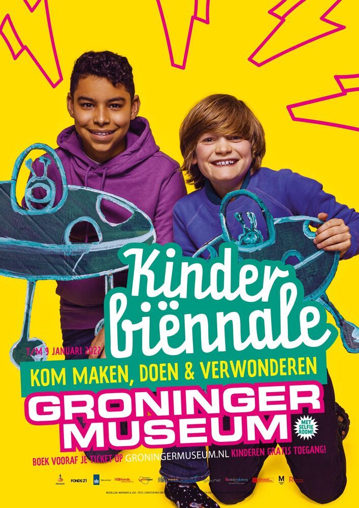 Aankondigingsaffiches van de Kinderbiënnale 2022